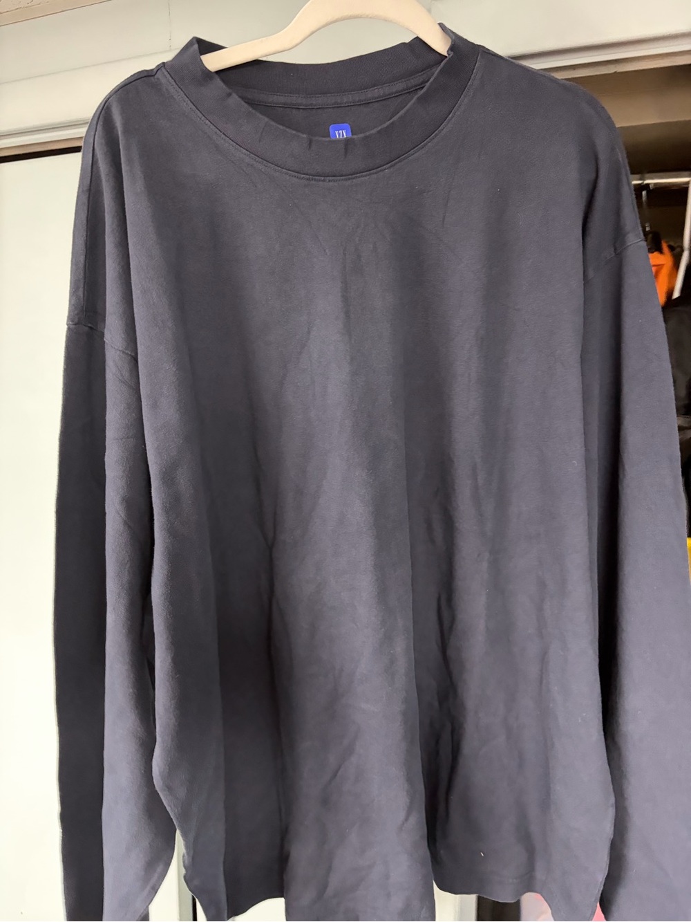 Yeezy Gap Long Sleeve T-Shirt / sweatshirt Navy Blue Unreleased Season size 2XL